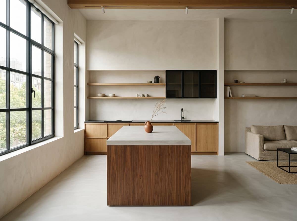 Loft open-space — Cloche d'Or, aménagement intérieur par Studio Orthogone.